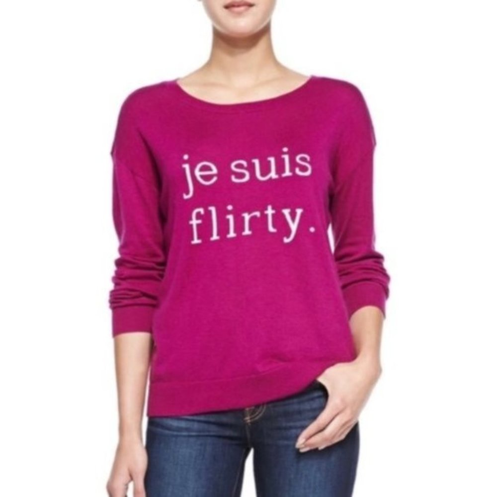 Joie Flirty Pink Wool Cashmere Sweater Size Medium